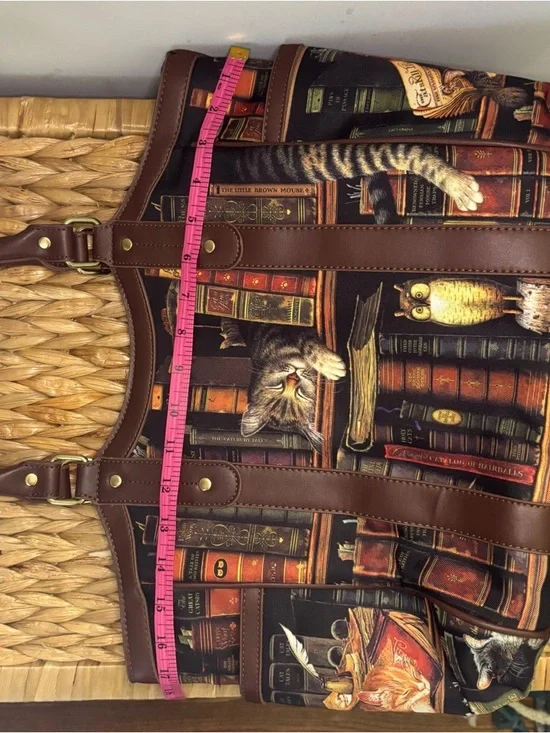 🐈Bradford Exchange Cat & Books Classic Tails Tote Bag 🐈‍⬛ - Picture 14 of 16